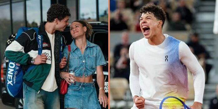Ben Shelton’s girlfriend Trinity Rodman sends endearing message to American after watching him survive French Open 1R scare