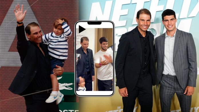 WATCH: Rafael Nadal’s son and Carlos Alcaraz win hearts with adorable interaction at French Open