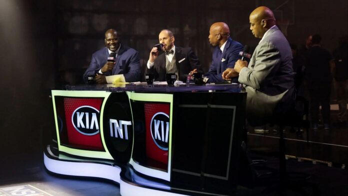 Watch: Shaquille O’Neal wipes his tears as Ernie Johnson issues emotional farewell message to TNT family