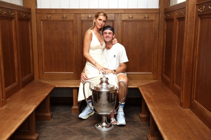 Tommy Paul teases girlfriend Paige with cheeky message as she lives it up at home amid his French Open campaign