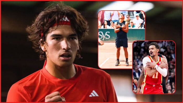 Hawks superstar Trae Young’s ‘ice cold’ celebration makes French Open debut thanks to 21-year-old giant killer Henrique Rocha