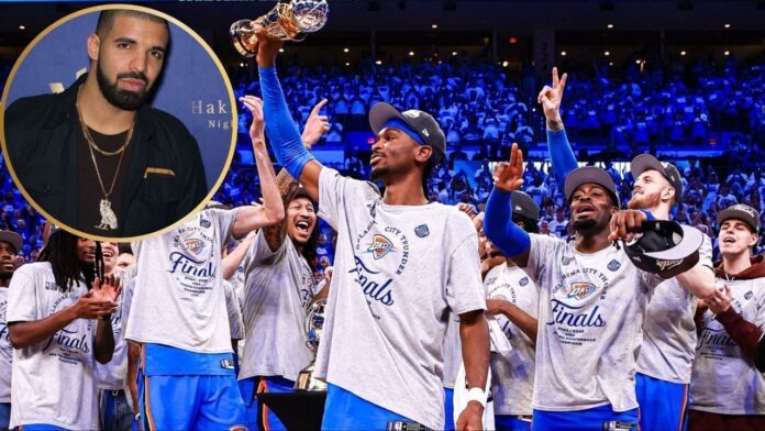 Drake dishes out 2-words for Shai Gilgeous-Alexander’s dad stealing spotlight from WCF MVP