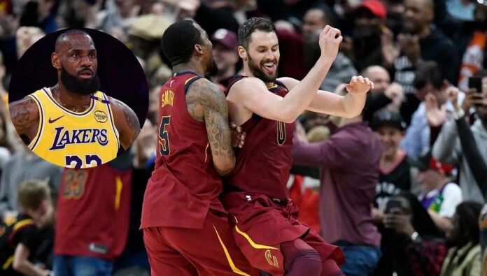 LeBron James melts over ex-teammates Kevin Love and J.R. Smith’s heartfelt reunion at MSG: “My dogs right there”