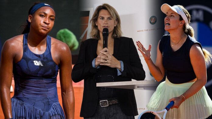 Days after comments from Coco Gauff, Danielle Collins & co, French Open director Amelie Mauresmo gets into heated argument on women’s schedule issues