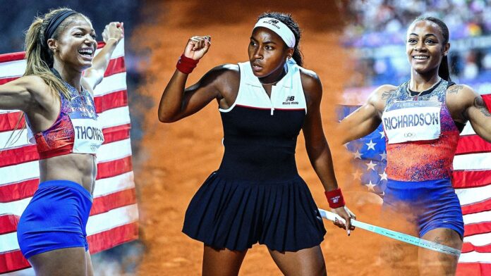 Gabby Thomas, Sha’Carri Richardson salute Coco Gauff after marathon Italian Open SF win
