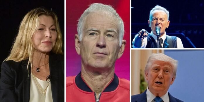 John McEnroe’s ex-wife Tatum O’Neal supports verbal attack on Donald Trump administration from Bruce Springsteen