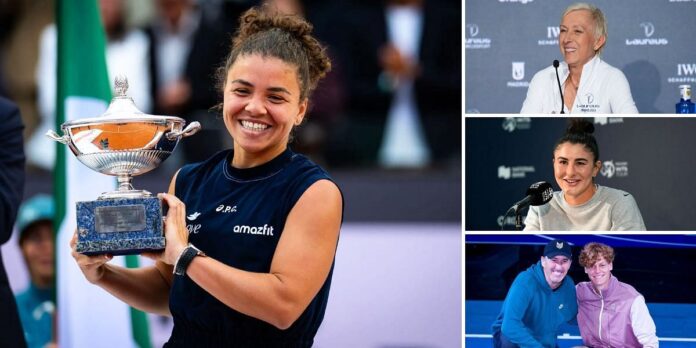 Martina Navratilova, Bianca Andreescu, Jannik Sinner’s coach & tennis world in awe of Jasmine Paolini’s remarkable Italian Open triumph