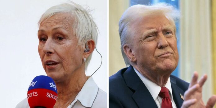 Martina Navratilova sounds the alarm on Donald Trump’s cognitive health after his incoherent answer about assassination attempt