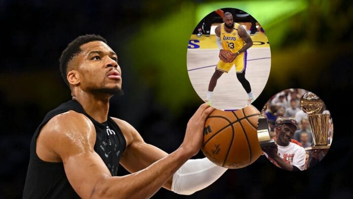 “MJ or Bron” – Giannis Antetokounmpo answers hotly debated GOAT question as LeBron James vs Michael Jordan argument continues