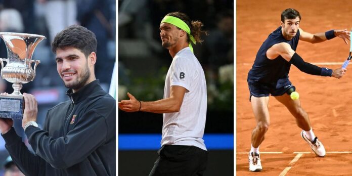 ATP Rankings Update: Carlos Alcaraz reclaims World No. 2 from Alexander Zverev ahead of French Open, Lorenzo Musetti reaches career high