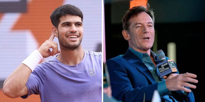 Carlos Alcaraz wins praise from actor Jason Isaacs for being entertaining without going to ‘stupid end’