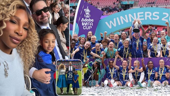 Serena Williams’ husband Alexis Ohanian gushes over daughter Olympia’s kind gesture congratulating Chelsea women after FA Cup win