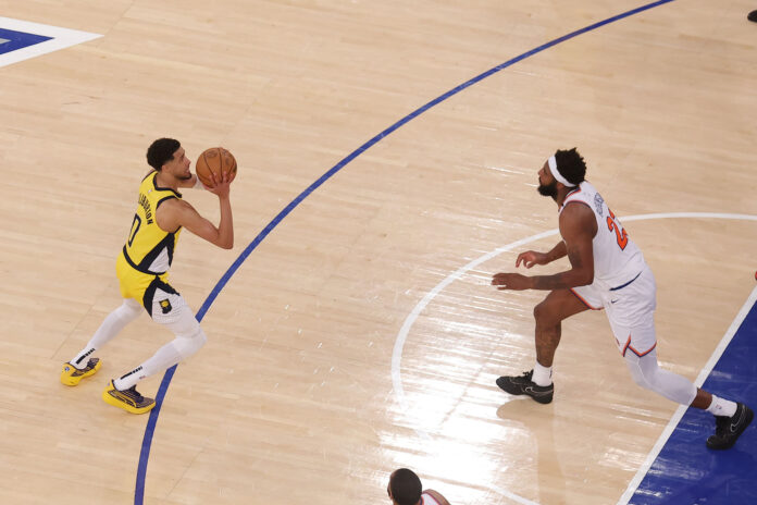 “Thought that was a 3” – Tyrese Haliburton admits he misjudged the Reggie Miller choke celebration before OT