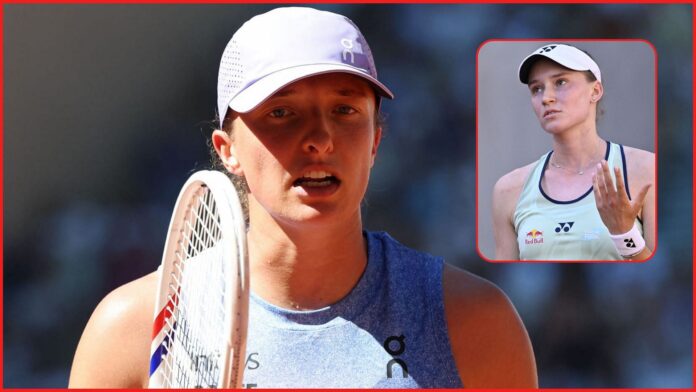 “Very sore loser” – Fans call out Iga Swiatek’s ‘lack of sportsmanship’ after controversial French Open moment in Elena Rybakina win