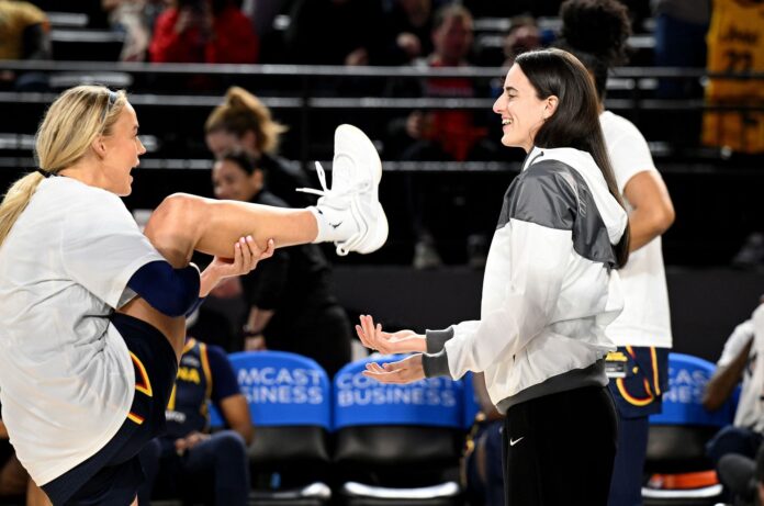 “The city is different y’all”: Sophie Cunningham can’t hide her feelings as Caitlin Clark and Co. pull up courtside to rep for Pacers in historic win