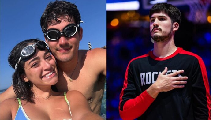 Reed Sheppard reacts after girlfriend Brailey Dizney drops pictures from swimming session: “Who won the race?”