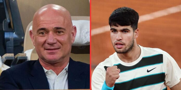 Andre Agassi explains exactly why Carlos Alcaraz is better than him on the ball