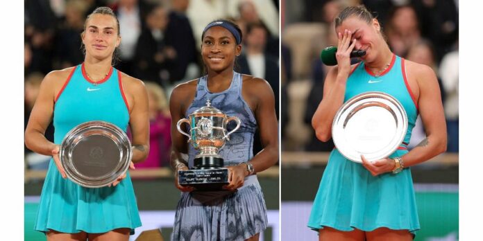 WATCH: Aryna Sabalenka breaks down in tears as she apologizes for ‘terrible’ display in French Open final loss to Coco Gauff