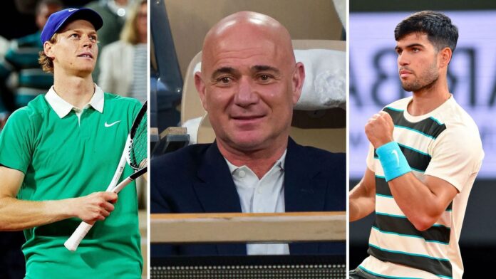 Andre Agassi says he relates more to Jannik Sinner but loves watching Carlos Alcaraz play more: Here’s why
