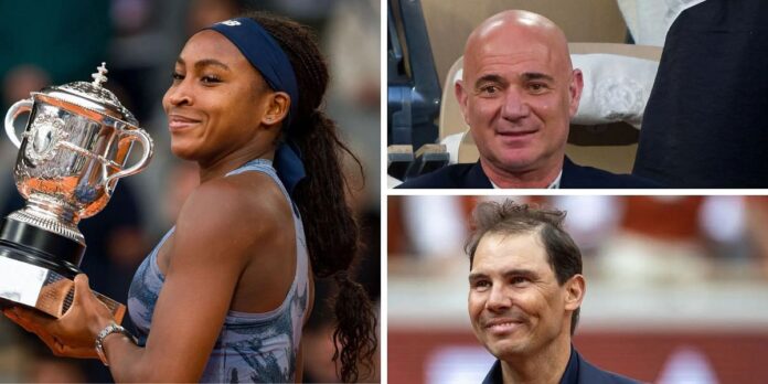 Andre Agassi and Rafael Nadal send touching messages to Coco Gauff after American’s maiden French Open triumph