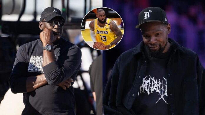 “GOAT was on to something”: Kevin Durant reacts to Michael Jordan’s famous LeBron James and Kobe Bryant snub