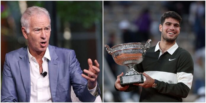 “Carlos Alcaraz is the only player I would pay a ticket for” – John McEnroe sends strongly-worded message about Spaniard after French Open heroics