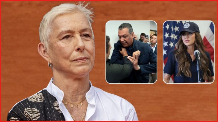 Martina Navratilova reacts to controversial moment of Senator Alex Padilla getting handcuffed, forcibly removed from Kristi Noem’s LA press conference