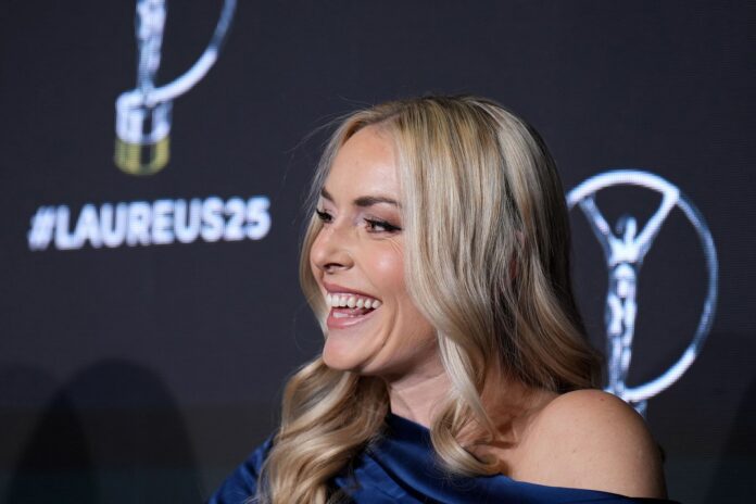 Lindsey Vonn can’t stop laughing over Jannik Sinner’s shocked reaction to German question at Halle 2025