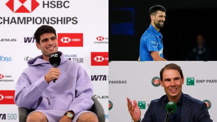 Carlos Alcaraz ‘kills’ Novak Djokovic, ‘marries’ Rafael Nadal in amusing interaction at Queen’s Club, reveals reason for his choice