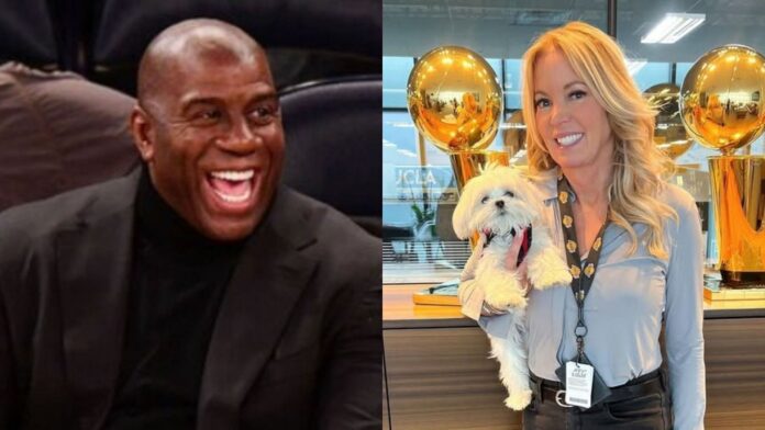 Magic Johnson can’t hide true feelings on why Jeanie Buss sold the Lakers to Mark Walter for $10B in ecstatic message