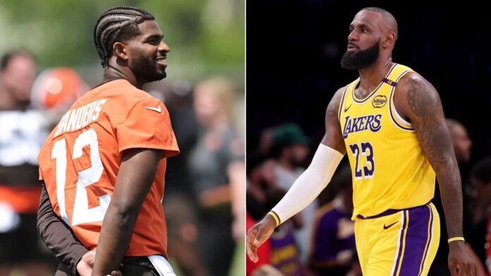 “Comparing LeBron James and Shedeur Sanders is diabolical”: Fans erupt as Browns rookie’s 101mph speeding ticket drama mirrors Lakers star’s incident