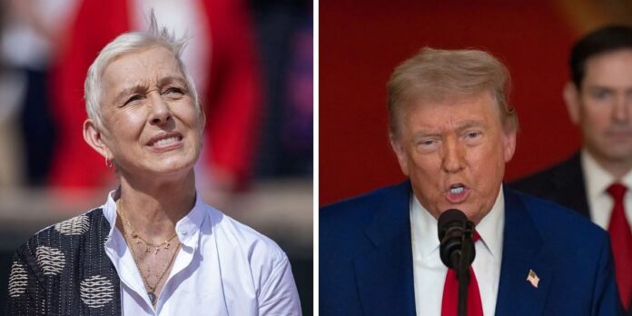 Martina Navratilova reacts in surprise as Donald Trump announces ‘very successful’ bombing of Iran’s nuclear sites