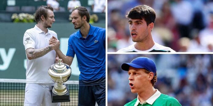 “Be in Carlos Alcaraz or Jannik Sinner’s draw at Wimbledon” – Daniil Medvedev wants duo to face same fate as him after Alexander Bublik loss in Halle