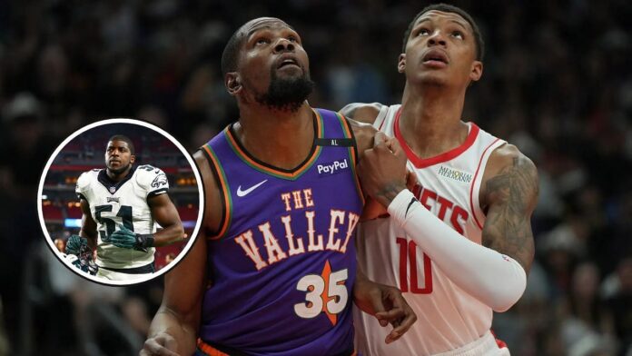 “Worst linebacker of all time” – Kevin Durant hits back at Emmanuel Acho with brutal counter to his NBA legacy formula