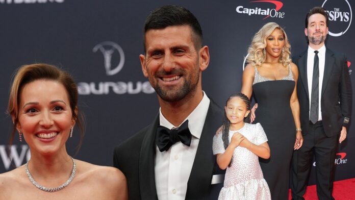 Novak Djokovic’s wife Jelena left in splits as Serena Williams’ daughter Olympia adorably stops her mom from baring her midriff in London
