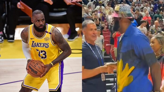 “Can cut the tension with a knife”: Lakers fans get cryptic as LeBron James and wife Savannah James share moment with Rob Pelinka amid rift rumors