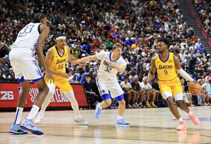“One of the biggest “what ifs” ever, career is over”: NBA fans react after Bronny James’ Lakers Summer League teammate suffers horrific injury 