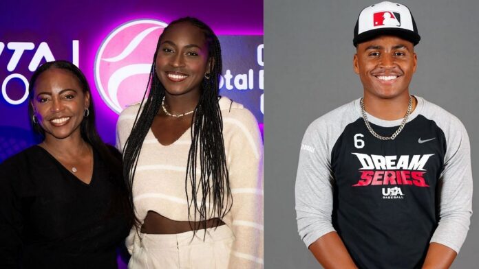 Coco Gauff’s mother Candi hypes up son Codey for incredible performance during baseball match