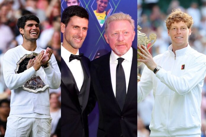 “Novak Djokovic is a realist”- Boris Becker gives verdict on Serb’s quest for 25th Slam amid ‘frustration’ over Carlos Alcaraz & Jannik Sinner’s level