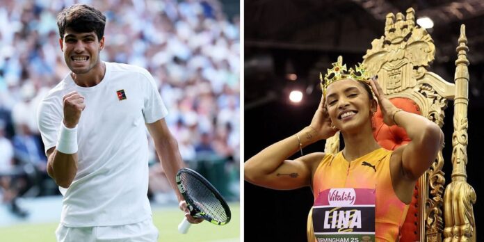 WATCH: Carlos Alcaraz’s offer of serving tips rejected by British sprinter Lina Nielsen in amusing TikTok skit