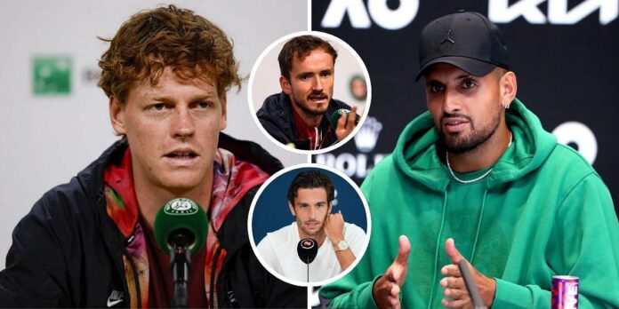 “Outrageous” – Nick Kyrgios baffled as Jannik Sinner named the smartest player on tour by Daniil Medvedev and Lorenzo Musetti