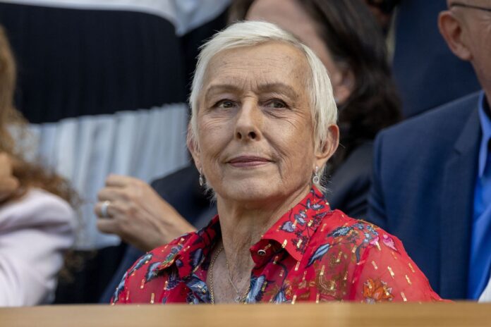 “Men dragging away women so a man can win”: Martina Navratilova calls out restraining of protestors against transgender athlete at women’s darts event