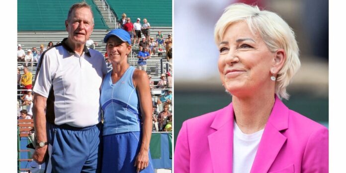 “People hit a kinder return, Chris Evert never understood that” – When ex-US President George H.W. Bush revealed reality of playing tennis with icon