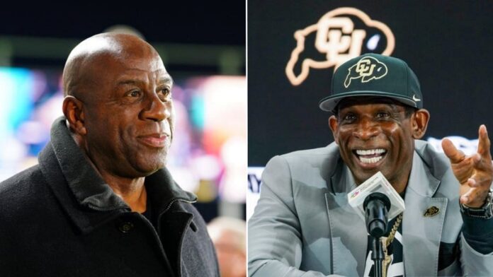 “God continues to bless him” – Magic Johnson sends touching message to Deion Sanders after NFL legend defeats cancer