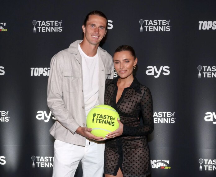 PICTURES: Alexander Zverev’s girlfriend Sophia shows off her chic new look after blonde makeover