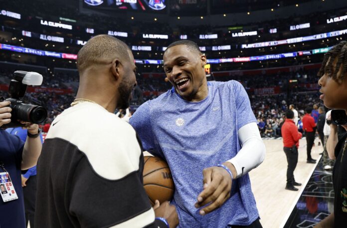 Kendrick Perkins ranks former teammate Russell Westbrook over ringless legend Chris Paul: “I do not have him in my top 10”