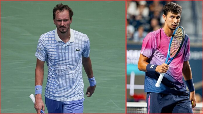 WATCH: Daniil Medvedev storms off to locker room in frustration, leaves bag on court after comeback loss to Canadian Open champion Alexei Popyrin