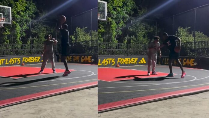 “You not ready yet” – Gilbert Arenas trolls son Aloni Arenas during 1v1 game with playful jab about brother Alijah’s coaching