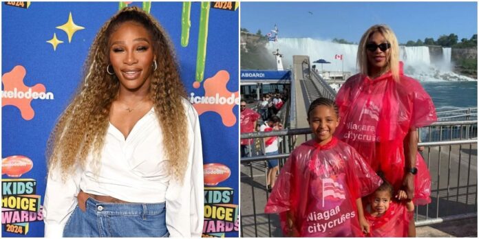 WATCH: Serena Williams shares her unbridled joy getting wet during Niagara Falls ‘girls trip’ with daughters Olympia and Adira