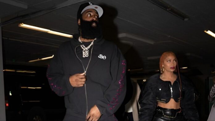 James Harden’s girlfriend’s touching message as Clippers star honored with giant basketball court in China